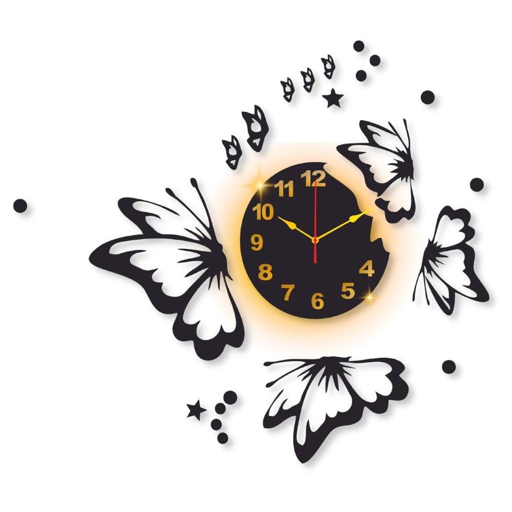 Butterfly Design Wall Clock
