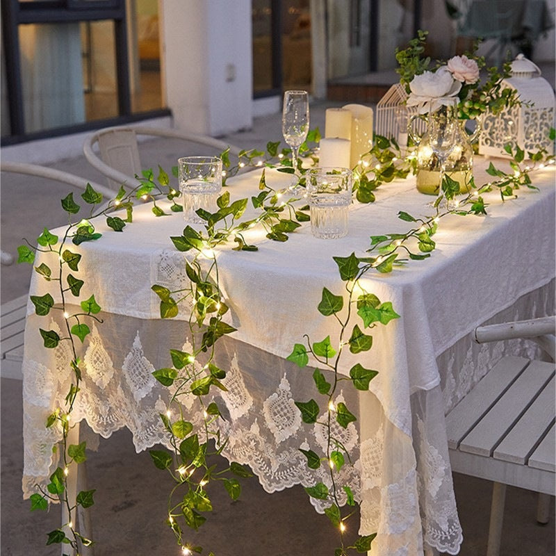 Cross Border simulation creeper rattan String Light Battery Box outdoor Copper Wire rattan