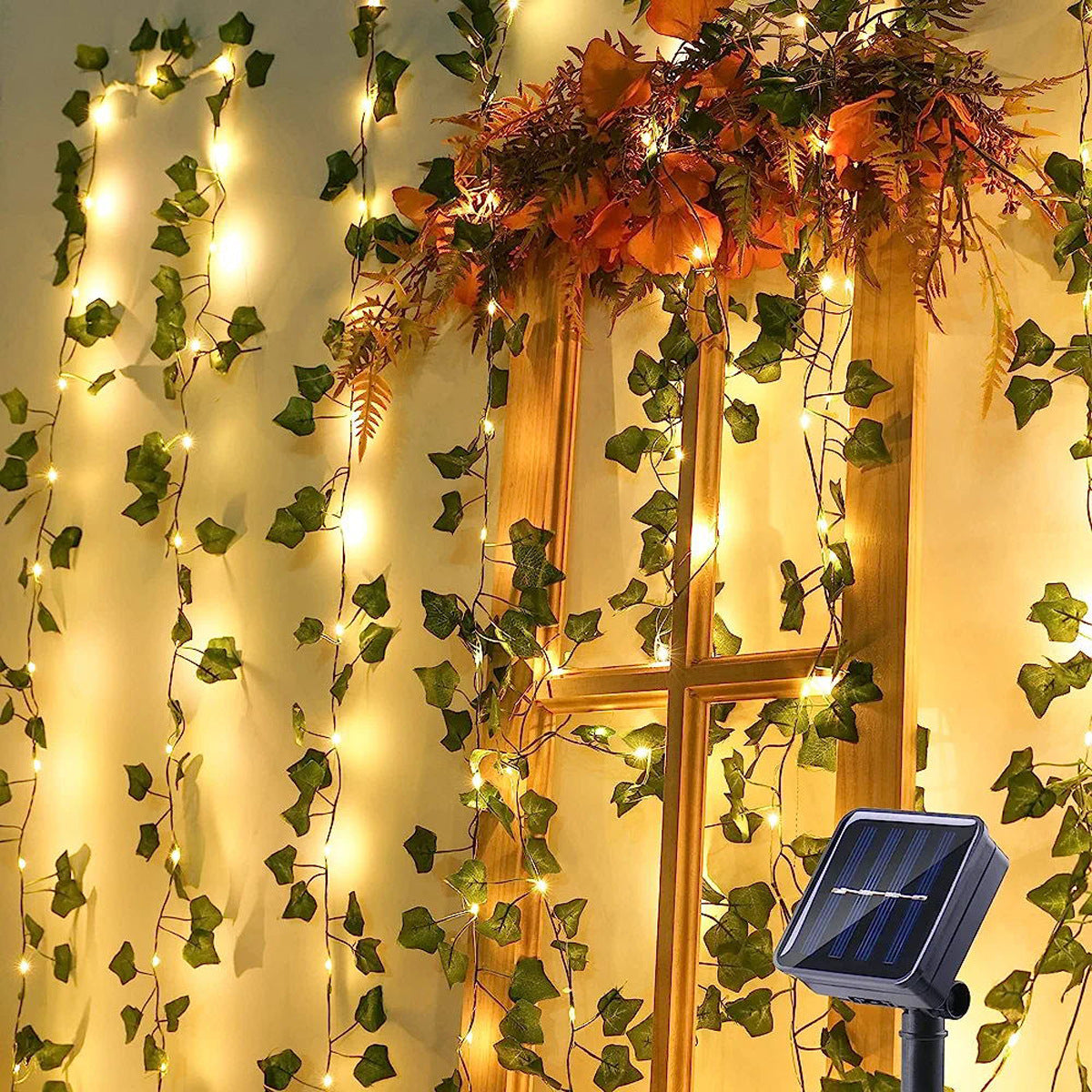 Cross Border simulation creeper rattan String Light Battery Box outdoor Copper Wire rattan