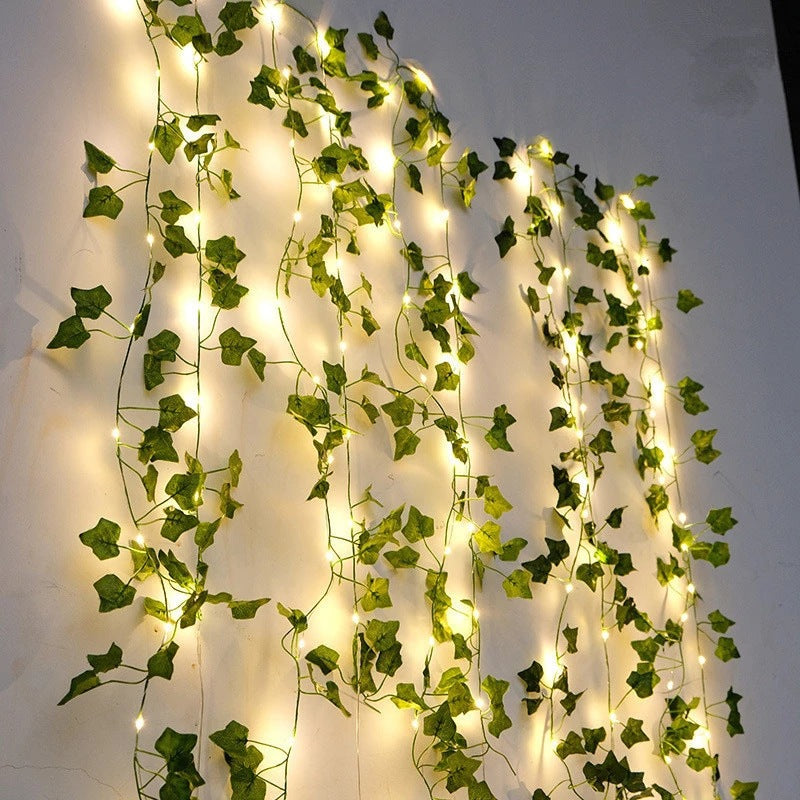 Cross Border simulation creeper rattan String Light Battery Box outdoor Copper Wire rattan